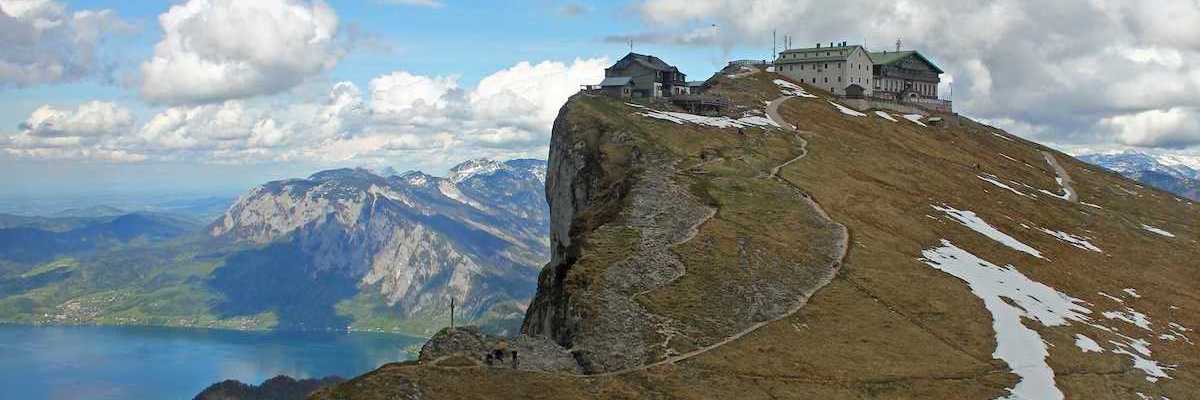 Flugwegposition um 14:36:38: Aufgenommen in der Nähe von Gemeinde St. Wolfgang im Salzkammergut, Österreich in 2115 Meter